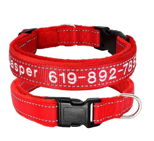 Personalisiertes Hundehalsband Aus Reflektierendem Nylon,Individuelles ID-Namenszubehör,Gepolsterte Haustierhalsbänder Für Kleine,Mittelgroße Und Große Hunde,9,S Personalisiertes Hundehalsband Aus Reflektierendem Nylon,Individuelles ID-Namenszubehör,Gepolsterte Haustierhalsbänder Für Kleine,Mittelgroße Und Große Hunde,9,S von Muziner
