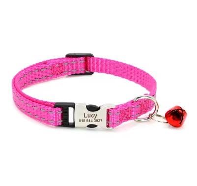 Personalisiertes Katzenhalsband,Reflektierendes Kätzchen-Welpenhalsband Mit Glöckchen,Personalisiertes Haustier-Katzenhalsband,Halsketten-Zubehör,19 cm Bis 30 cm,Rose RED,19 Bis 30 cm Personalisiertes Katzenhalsband,Reflektierendes Kätzchen-Welpenhalsband Mit Glöckchen,Personalisiertes Haustier-Katzenhalsband,Halsketten-Zubehör,19 cm Bis 30 cm,Rose RED,19 Bis 30 cm von Muziner