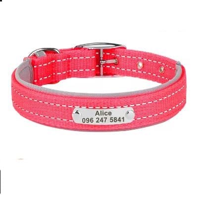 Reflektierendes Nylon-Hundehalsband,Personalisiertes Haustierhalsband,Anti-Verlust-ID-Tag,Individuelle Hundenamenshalsbänder Für Kleine,Mittelgroße Und Große Hunde,Pitbull,Rosenrot,XL 58–68 cm Reflektierendes Nylon-Hundehalsband,Personalisiertes Haustierhalsband,Anti-Verlust-ID-Tag,Individuelle Hundenamenshalsbänder Für Kleine,Mittelgroße Und Große Hunde,Pitbull,Rosenrot,XL 58–68 cm von Muziner