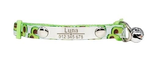 Süßes Obst-Katzenhalsband Mit Sommerglocke,Personalisierter Namens-ID-Tag,Individuelle Gravur,Verstellbares Sicherheits-Katzenhalsband,Haustier-Halskette,Avocado Süßes Obst-Katzenhalsband Mit Sommerglocke,Personalisierter Namens-ID-Tag,Individuelle Gravur,Verstellbares Sicherheits-Katzenhalsband,Haustier-Halskette,Avocado von Muziner