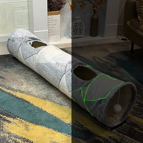 Muziner Tunnelspielzeuge Für Haustierkatzen Sind FaltbarFür Alle Jahreszeiten Geeignet Und Verfügen Über Eine Vielzahl Leuchtender Versionen Von Haustierspielzeug Und Zubehör,B,120 * 25cm Muziner Tunnelspielzeuge Für Haustierkatzen Sind FaltbarFür Alle Jahreszeiten Geeignet Und Verfügen Über Eine Vielzahl Leuchtender Versionen Von Haustierspielzeug Und Zubehör,B,120 * 25cm von Muziner