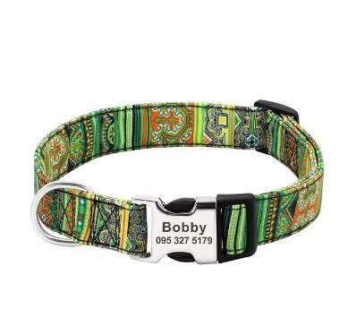 Verstellbares Hundehalsband,Personalisierbar,Nylon,Bedruckt,Haustierhalsbänder,Anti-Verlust-Hunde,Schnallenhalsbänder,Graviert Für Kleine Große Hunde,Grün,M Verstellbares Hundehalsband,Personalisierbar,Nylon,Bedruckt,Haustierhalsbänder,Anti-Verlust-Hunde,Schnallenhalsbänder,Graviert Für Kleine Große Hunde,Grün,M von Muziner