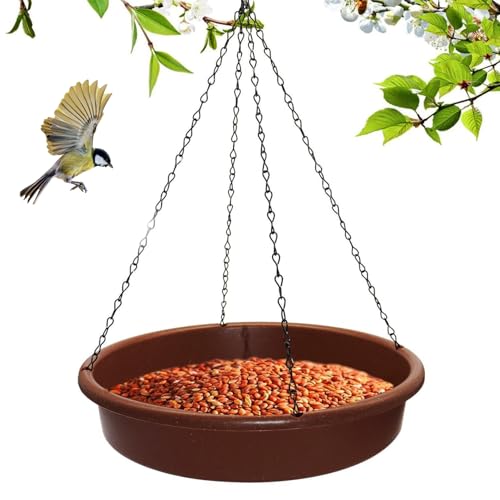 Hängende Vogelbad, Wasserschüssel Fütterungsschale Feeder mit Haken und Kettenhänge -Vogelfutter für Natur und Vielfalt der Vögel Balkon, Garten, Hof Hängende Vogelbad, Wasserschüssel Fütterungsschale Feeder mit Haken und Kettenhänge -Vogelfutter für Natur und Vielfalt der Vögel Balkon, Garten, Hof von Muzrunq