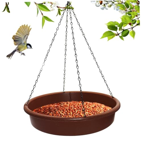 Muzrunq Hanges Vogelbad, Vogelwasserschale mit Haken & Kettenvogelfeuerstation Metallstahl Eisenhängebad für Gartenbalkon, Garten, Hof Muzrunq Hanges Vogelbad, Vogelwasserschale mit Haken & Kettenvogelfeuerstation Metallstahl Eisenhängebad für Gartenbalkon, Garten, Hof von Muzrunq
