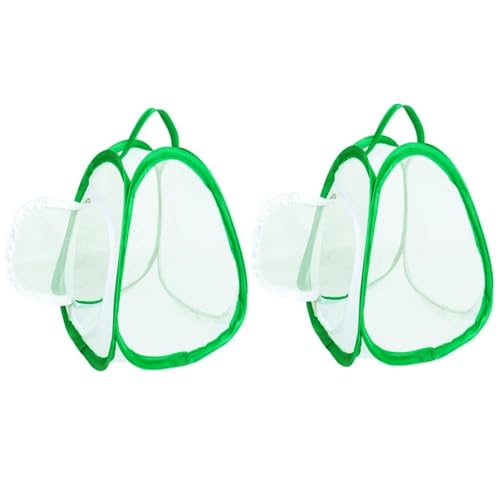 Schmetterlingsnetz -Käfig, 2pcs 8, 8 x 10 Zoll Maschen Schmetterling Habitat House mit Griff und Reißverschluss zum Transport und Anheben von Muzrunq