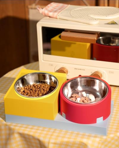 Futternapfständer Farbe mit Näpfen von Muzzique