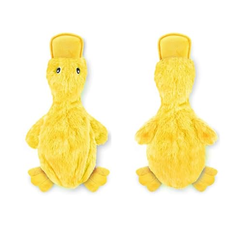 Interaktives Quietschendes Hundespielzeug, Plüsch-Kauspielzeug, Cartoon-Ente mit weichem Quietscher, bestes Hundespielzeug für kleine, mittelgroße und große Rassen, hält Hunde beschäftigt und Interaktives Quietschendes Hundespielzeug, Plüsch-Kauspielzeug, Cartoon-Ente mit weichem Quietscher, bestes Hundespielzeug für kleine, mittelgroße und große Rassen, hält Hunde beschäftigt und von Mwkbbn