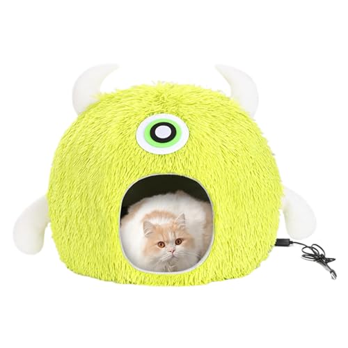 Mwkbbn Beheiztes Katzenbett, Wärme-Katzenbett, Temperaturverstellbares Haustierbett, USB-Stecker, beheiztes Katzenbett, einstellbare Temperatur, Katzenhaus, Katzenbett, kleine Haustiere, Katzenhaus Mwkbbn Beheiztes Katzenbett, Wärme-Katzenbett, Temperaturverstellbares Haustierbett, USB-Stecker, beheiztes Katzenbett, einstellbare Temperatur, Katzenhaus, Katzenbett, kleine Haustiere, Katzenhaus von Mwkbbn