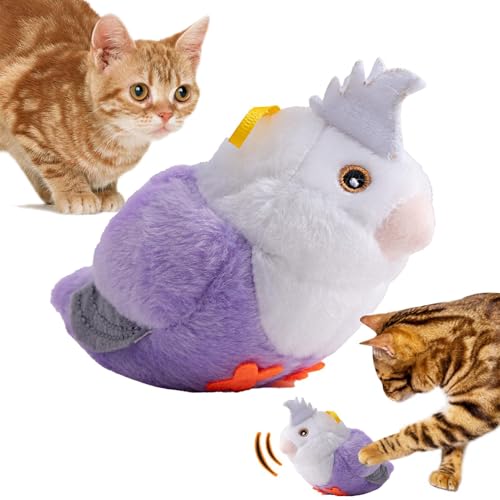 Mwkbbn Zwitschern Katzenspielzeug, Interaktive Vogelkatze, Katzenkauübung, Spielzeug Simuliertes Zwitschern, Federkatze, Vogelspielzeug, berührungsaktiviertes Tierformspielzeug, befriedigt den Mwkbbn Zwitschern Katzenspielzeug, Interaktive Vogelkatze, Katzenkauübung, Spielzeug Simuliertes Zwitschern, Federkatze, Vogelspielzeug, berührungsaktiviertes Tierformspielzeug, befriedigt den von Mwkbbn