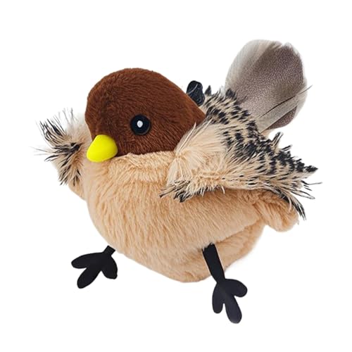 Mwkbbn Zwitschernder Vogel Katzenspielzeug, Interaktives Katzenspielzeug, Berührungsaktiviertes Katzenspielzeug, Katzenübungsspielzeug, Katzenspielzeug mit Sound, Umweltfreundliches Interaktives Mwkbbn Zwitschernder Vogel Katzenspielzeug, Interaktives Katzenspielzeug, Berührungsaktiviertes Katzenspielzeug, Katzenübungsspielzeug, Katzenspielzeug mit Sound, Umweltfreundliches Interaktives von Mwkbbn