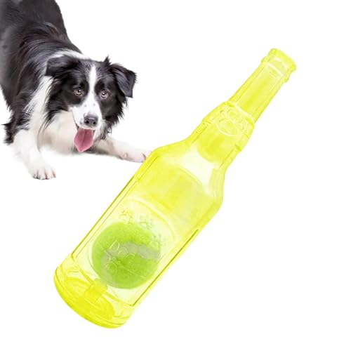 19,5 x 5,5 cm Flaschenspielzeug für Hunde, Quietschspielzeug für Welpen, lustige Flasche mit Ball, Hundespielzeug, Wasserflasche, Cruncher für kleine bis große Hunde, Quetschspielzeug, interaktives 19,5 x 5,5 cm Flaschenspielzeug für Hunde, Quietschspielzeug für Welpen, lustige Flasche mit Ball, Hundespielzeug, Wasserflasche, Cruncher für kleine bis große Hunde, Quetschspielzeug, interaktives von Mwqpgyh