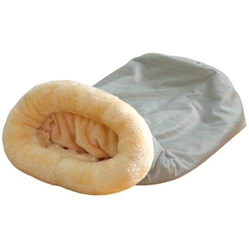 Mwqpgyh Katzenhöhlenbett, warmes, halbgeschlossenes Kätzchenbett, Haustierschlafsack, weicher Komfort für den Innenbereich, Haustierschlafsäcke, Katzenversteck für Winter, Zuhause, Campingausflüge Mwqpgyh Katzenhöhlenbett, warmes, halbgeschlossenes Kätzchenbett, Haustierschlafsack, weicher Komfort für den Innenbereich, Haustierschlafsäcke, Katzenversteck für Winter, Zuhause, Campingausflüge von Mwqpgyh
