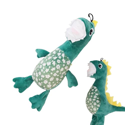 Mwqpgyh Kauspielzeug für Welpen, weiches quietschendes Dinosaurier-Spielzeug, interaktive Plüschpuppe, unzerstörbares Haustierzubehör für Training, Zahnung, Reinigung, stimulierend, beruhigend Mwqpgyh Kauspielzeug für Welpen, weiches quietschendes Dinosaurier-Spielzeug, interaktive Plüschpuppe, unzerstörbares Haustierzubehör für Training, Zahnung, Reinigung, stimulierend, beruhigend von Mwqpgyh