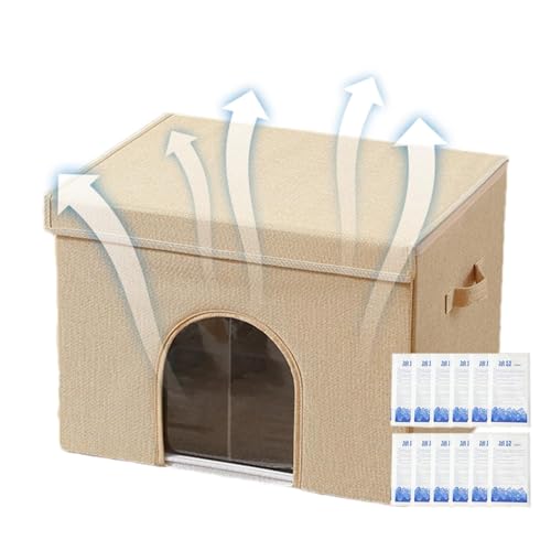 Mwqpgyh Kühlendes Katzenhaus, Vielseitiges Katzenhaus Für Den Innen Und Außenbereich, Kühlende Hundehütte, Belüftetes Katzenkühlhaus, Isoliertes Katzenhaus Mit 12 Kühlakkus, Klimatisierte Hundehütte Mwqpgyh Kühlendes Katzenhaus, Vielseitiges Katzenhaus Für Den Innen Und Außenbereich, Kühlende Hundehütte, Belüftetes Katzenkühlhaus, Isoliertes Katzenhaus Mit 12 Kühlakkus, Klimatisierte Hundehütte von Mwqpgyh