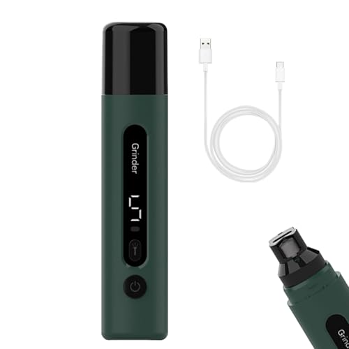 Mwqpgyh Nagelschleife für Hunde ruhig, Haustiernagelschleifer für Hunde | Sichere einstellbare präzise Hundenagelclipper mit LED -Licht,Tragbare Tierpflegermaterial für Junge, alte Fachkräfte von Mwqpgyh