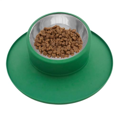 Mwqpgyh Rutschfester Futternapf für Kätzchen, Wassernapf aus Silikon, Edelstahl, Hundenapf, Wassernapf für große Hunde von Mwqpgyh