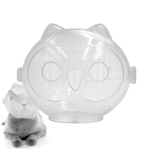 Mwqpgyh Transparente Katzenmündung, Anti -Biss -Katzenmündung | Transparente Astronaut -Mündung für die Pflege,Stylish Pet Mund Cover, Mehrzweckkätzchenhaube zum Vorbeugen von, Lecken von Mwqpgyh