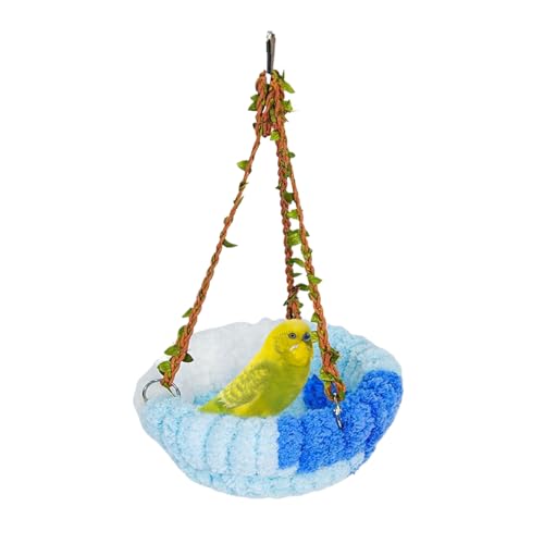 Mwqpgyh Warmes Wellensittich Bett,Winter Vogelnester Plüsch Warm - Zubehör Für Schlafen Brüten Verstecken Spielen Füttern Innen Außen Mwqpgyh Warmes Wellensittich Bett,Winter Vogelnester Plüsch Warm - Zubehör Für Schlafen Brüten Verstecken Spielen Füttern Innen Außen von Mwqpgyh