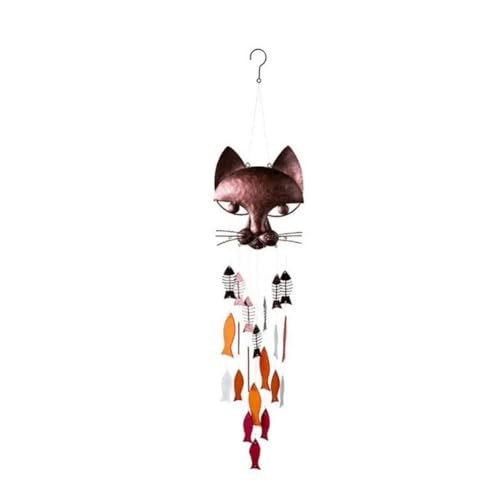 Mwwvzefl Aus Metall, Katzenfisch, Fischkatze, Aus Gusseisen, Vintage- Aus Metall, für Den Außenbereich, Beruhigende Melodie für Den Garten Mwwvzefl Aus Metall, Katzenfisch, Fischkatze, Aus Gusseisen, Vintage- Aus Metall, für Den Außenbereich, Beruhigende Melodie für Den Garten von Mwwvzefl