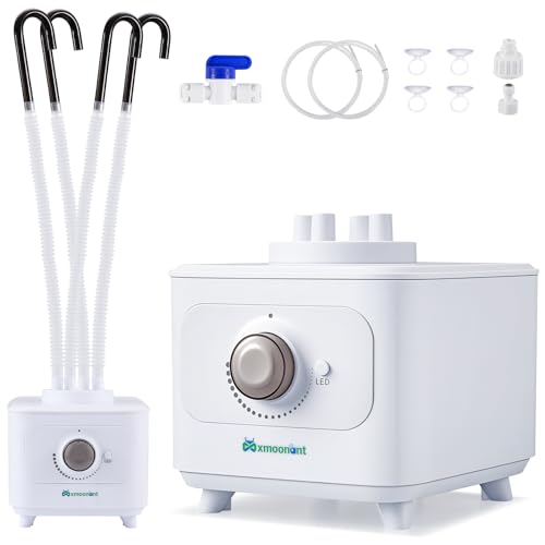 Mxmoonant 600ml/h Luftbefeuchter mit Vier 1,8 m Verlängerungsschläuchen, ohne Wassertank, Wasseranschluss am Wasserhahn, geeignet für Terrarientiere und Pflanzenbefeuchtung Mxmoonant 600ml/h Luftbefeuchter mit Vier 1,8 m Verlängerungsschläuchen, ohne Wassertank, Wasseranschluss am Wasserhahn, geeignet für Terrarientiere und Pflanzenbefeuchtung von Mxmoonant