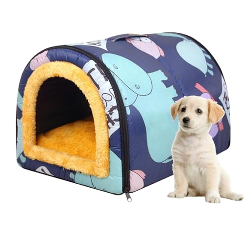 Mxshc Hundehöhle, Katzenhütte – waschbares Katzenhaus für den Außenbereich, warme Haustierhöhle für den Winter, Tierzelt, Bett, rutschfest, Kätzchenhöhle für Katzen und Hunde Mxshc Hundehöhle, Katzenhütte – waschbares Katzenhaus für den Außenbereich, warme Haustierhöhle für den Winter, Tierzelt, Bett, rutschfest, Kätzchenhöhle für Katzen und Hunde von Mxshc