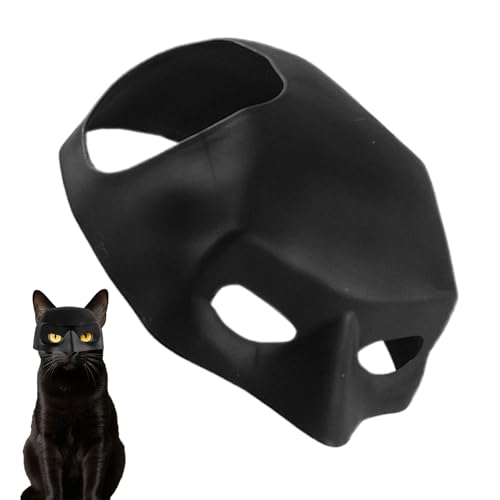 Mxshc -Katzen-Maske, schwarzer -Cosplay-Maske, Hut für Katzen, Haustier-Kostüm, Zubehör für Halloween-Feier, Themenveranstaltungen Mxshc -Katzen-Maske, schwarzer -Cosplay-Maske, Hut für Katzen, Haustier-Kostüm, Zubehör für Halloween-Feier, Themenveranstaltungen von Mxshc