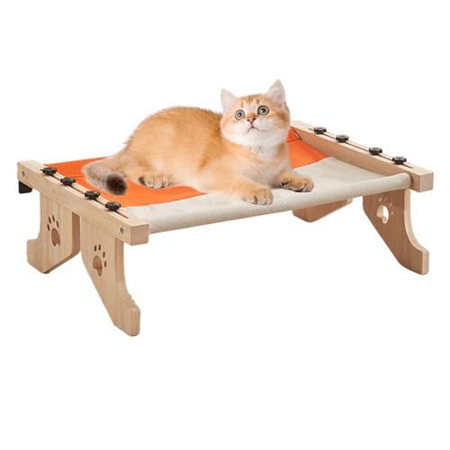 Mxshc Katzen-Sitzstange für Fensterbank – Katzenliege aus – verstellbares Katzen-Fensterbank-Nest, Katzen-Hängematten-Sitz mit gepolstertem Bettbezug zum Schlafen, Spielen, Klettern von Mxshc