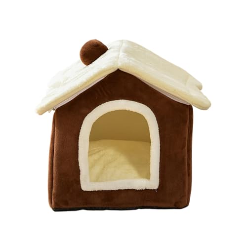 Mxshc Katzenhäuser für Hauskatzen, Kätzchen-Würfelhäuser für den Innenbereich, gemütliches Katzenbetthaus mit abnehmbarem Kissen, Hausform, Winter-Haustierhaus für Katzen, Hunde und andere Haustiere Mxshc Katzenhäuser für Hauskatzen, Kätzchen-Würfelhäuser für den Innenbereich, gemütliches Katzenbetthaus mit abnehmbarem Kissen, Hausform, Winter-Haustierhaus für Katzen, Hunde und andere Haustiere von Mxshc