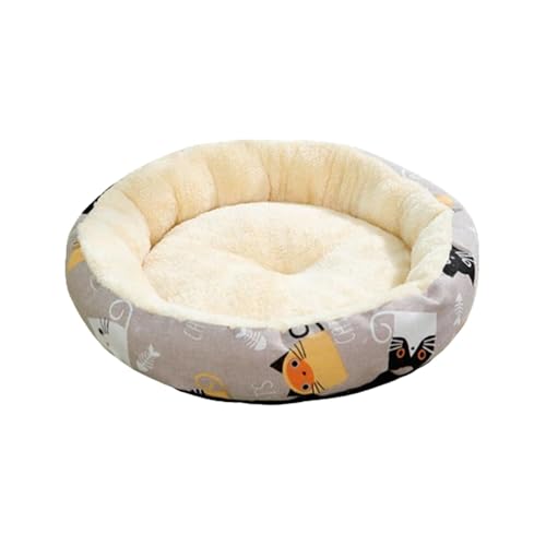 Mxshc Rundes Katzenbett,Rundes Haustierbett - Wiederverwendbares Haustiernest | Bequeme runde Katzenbetten für Katzen und Hunde im Innenbereich, warmes, gemütliches, weiches, rundes Nest für Haustiere Mxshc Rundes Katzenbett,Rundes Haustierbett - Wiederverwendbares Haustiernest | Bequeme runde Katzenbetten für Katzen und Hunde im Innenbereich, warmes, gemütliches, weiches, rundes Nest für Haustiere von Mxshc