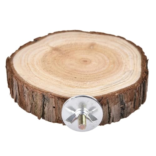Vogel Sitzstange Ständer Plattform Spielzeug Vogel Sitzstange Brett Papagei Plattform Ständer Zubehör Spielzeug Papageien Käfig Spielzeug für Eichhörnchen, Rennmäuse, Papageien, Haustier Hamster S/M/L von Mxshc