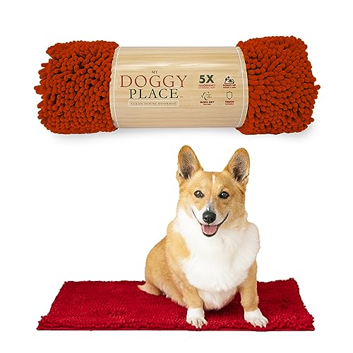 My Doggy Place Mikrofaser-Hundematte für schlammige Pfoten, 45,7 x 61 cm, Rot – saugfähige und schnell trocknende Hundepfoten-Reinigungsmatte, waschmaschinen- und trocknergeeignet, rutschfeste My Doggy Place Mikrofaser-Hundematte für schlammige Pfoten, 45,7 x 61 cm, Rot – saugfähige und schnell trocknende Hundepfoten-Reinigungsmatte, waschmaschinen- und trocknergeeignet, rutschfeste von My Doggy Place