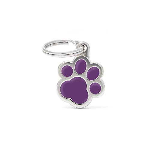 MYFAMILY Plakette Lila Paw Platte Hund kostenlosen Gravur Brauch Katze MYFAMILY Plakette Lila Paw Platte Hund kostenlosen Gravur Brauch Katze von My Family