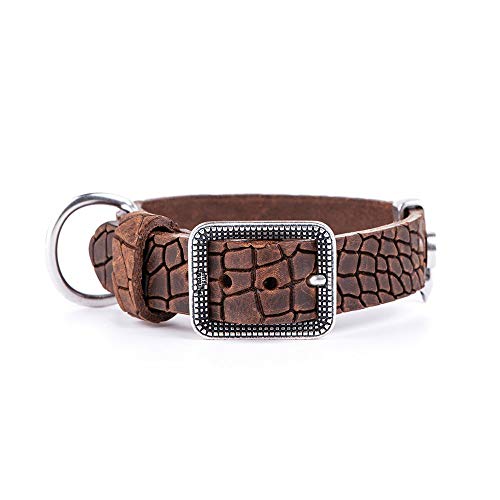 MyFamily 1067 Halskette 35 cm - 45 cm - 2,8 cm Leder Braun L Silber antik 300 g MyFamily 1067 Halskette 35 cm - 45 cm - 2,8 cm Leder Braun L Silber antik 300 g von My Family