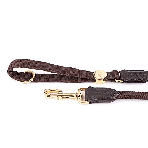 MyFamily Hundeleine für Hund in hochwertigem italienischem Nylon und hergestellt in Italienseil, Metall Finishes in 24 Karat Gold, Praktisch und komfortabel, handgefertigt, Milan Collection MyFamily Hundeleine für Hund in hochwertigem italienischem Nylon und hergestellt in Italienseil, Metall Finishes in 24 Karat Gold, Praktisch und komfortabel, handgefertigt, Milan Collection von My Family