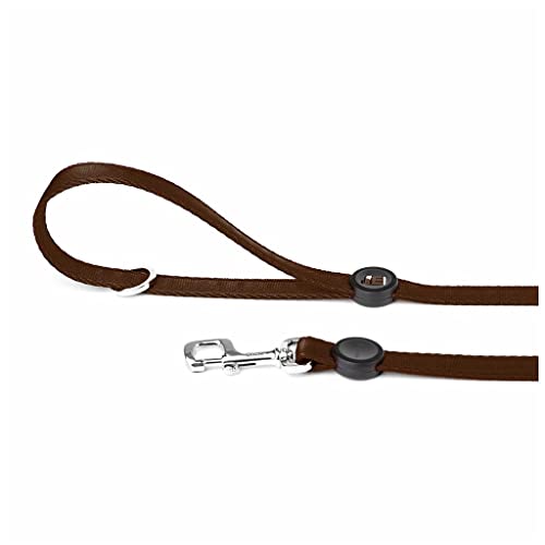 MyFamily Leine für Hunde in Polyester mit NFC in Italienischer Technologie, Fettuccia, wasserfest, praktisch und komfortabel, handgefertigt, Memopet -Sammlung, maximaler Hund 40 kg von My Family