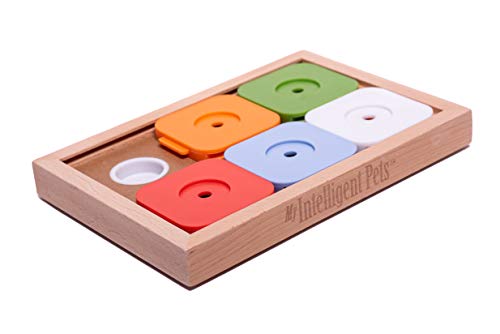 My Intelligent Pets Dog' Sudoku Medium Advanced Color Interaktives Hunde- und Katzenspielzeug aus Holz Hundespielzeug für Hunde Hundespielzeug kleine und große Hunde Hunde Spielzeug von My Intelligent Dog