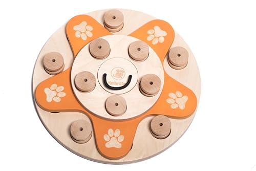 My Intelligent Dogs Dog's Flower Interaktives Hundespielzeug aus Holz Hundespielzeug für Hunde Hundespielzeug kleine und große Hunde Hunde Spielzeug von My Intelligent Dogs