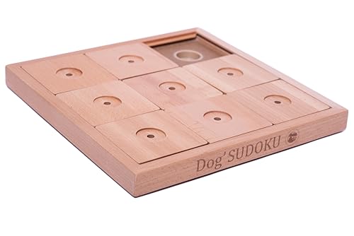 My Intelligent Pets Dog' Sudoku Large Expert Classic Interaktives Hunde- und Katzenspielzeug aus Holz Hundespielzeug für Hunde Hundespielzeug kleine und große Hunde Hunde Spielzeug von My Intelligent Dogs