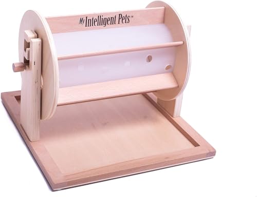 Wheel of Fortune - My Intelligent Dogs Interaktives Katzen- und Hundespielzeug aus Holz Intelligentes Spielzeug für Hunde und Katzen von My Intelligent Pets