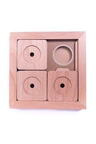 My Intelligent Pets Pet' Sudoku Small Basic Classic Interaktives Hunde- und Katzenspielzeug aus Holz von My Intelligent Pets