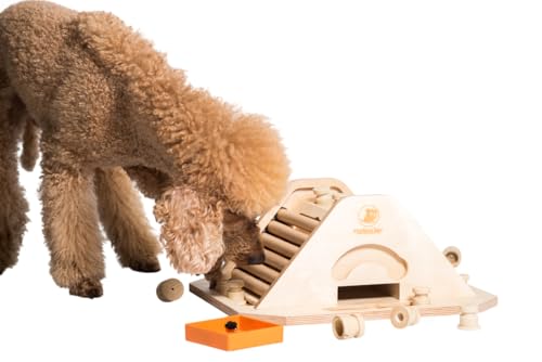 My Intelligent Dogs Pyramid Interaktives Hundespielzeug aus Holz Intelligentes Spielzeug für Hunde von My Intelligent Dogs