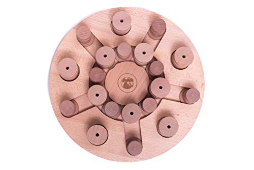 Mandala & Star - My Intelligent Dogs Interaktives Hundespielzeug aus Holz Intelligentes Spielzeug für Hunde von My Intelligent Pets