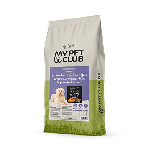 MyPetClub Vegi (1 x 14,5 kg) vegan/vegetarisches Hundefutter Purinarm mit Süßkartoffel I Sensitiv & Hypoallergen I Alleinfuttermittel für Hunde ab dem 12ten Lebensmonat von My Pet Club