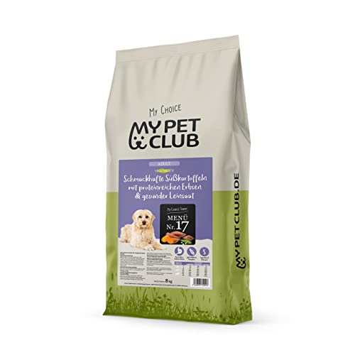 My Pet Club Vegi (1 x 8 kg) vegan/vegetarisches Hundefutter mit Süßkartoffel I Sensitiv & Hypoallergen I Alleinfuttermittel für Hunde ab dem 12ten Lebensmonat von My Pet Club