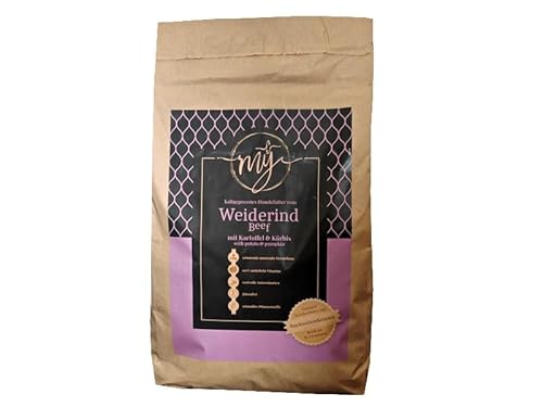 My Trockenfutter Weiderind mit Kartoffeln und Kürbis 1,5kg kaltgepresst für Hunde I Hundefutter von My dogfood manufacture