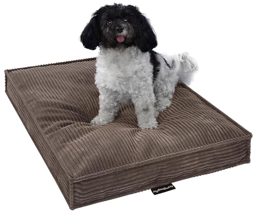 MyBestBuddy Hundekissen Visco braun 80x60 cm L mit POSO-Cord Stoff mit Viscoseschaum und Komfortschaum-Flocken, 40°C waschbar - Hundebett/Haustierbett für mittelgroße Hunde oder Katzen, 80 x 60 cm MyBestBuddy Hundekissen Visco braun 80x60 cm L mit POSO-Cord Stoff mit Viscoseschaum und Komfortschaum-Flocken, 40°C waschbar - Hundebett/Haustierbett für mittelgroße Hunde oder Katzen, 80 x 60 cm von MyBestBuddy