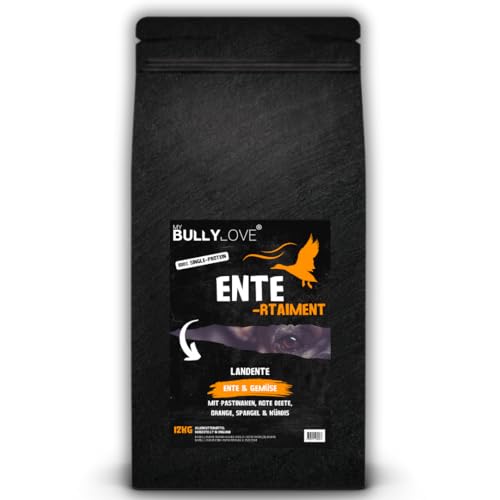 Ente-rtaiment Trockenfutter für Französische Bulldoggen - Speziell entwickelt für Deinen Bully - 100% Ente (12kg) von MyBullyLove