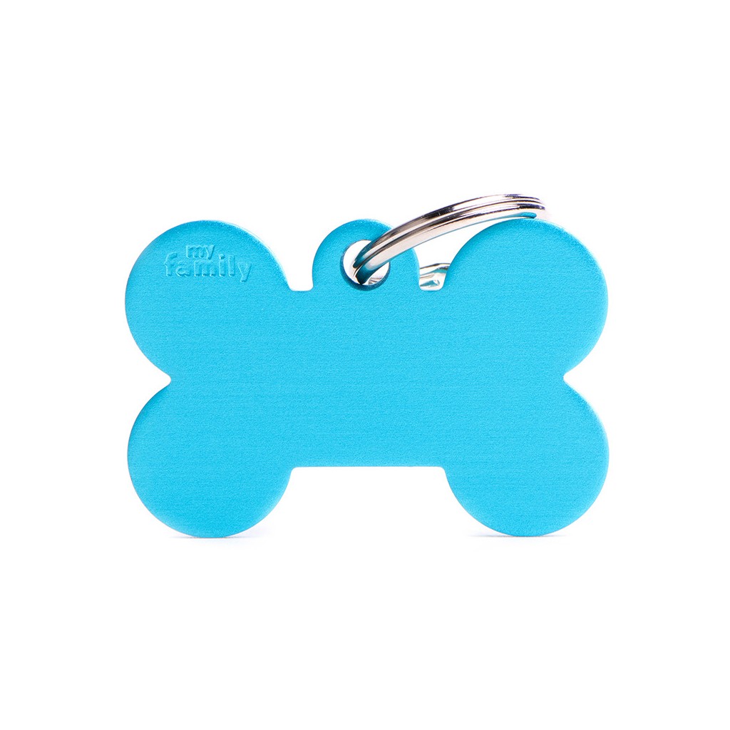 MyFamily Hundemarke Basic Großer Knochen Hellblau 38 x 25 mm MyFamily Hundemarke Basic Großer Knochen Hellblau 38 x 25 mm von MyFamily