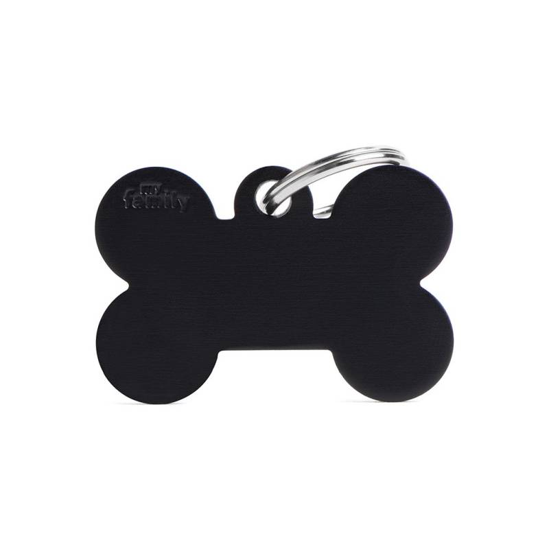 MyFamily Hundemarke Basic Großer Knochen Schwarz 38 x 25 mm MyFamily Hundemarke Basic Großer Knochen Schwarz 38 x 25 mm von MyFamily