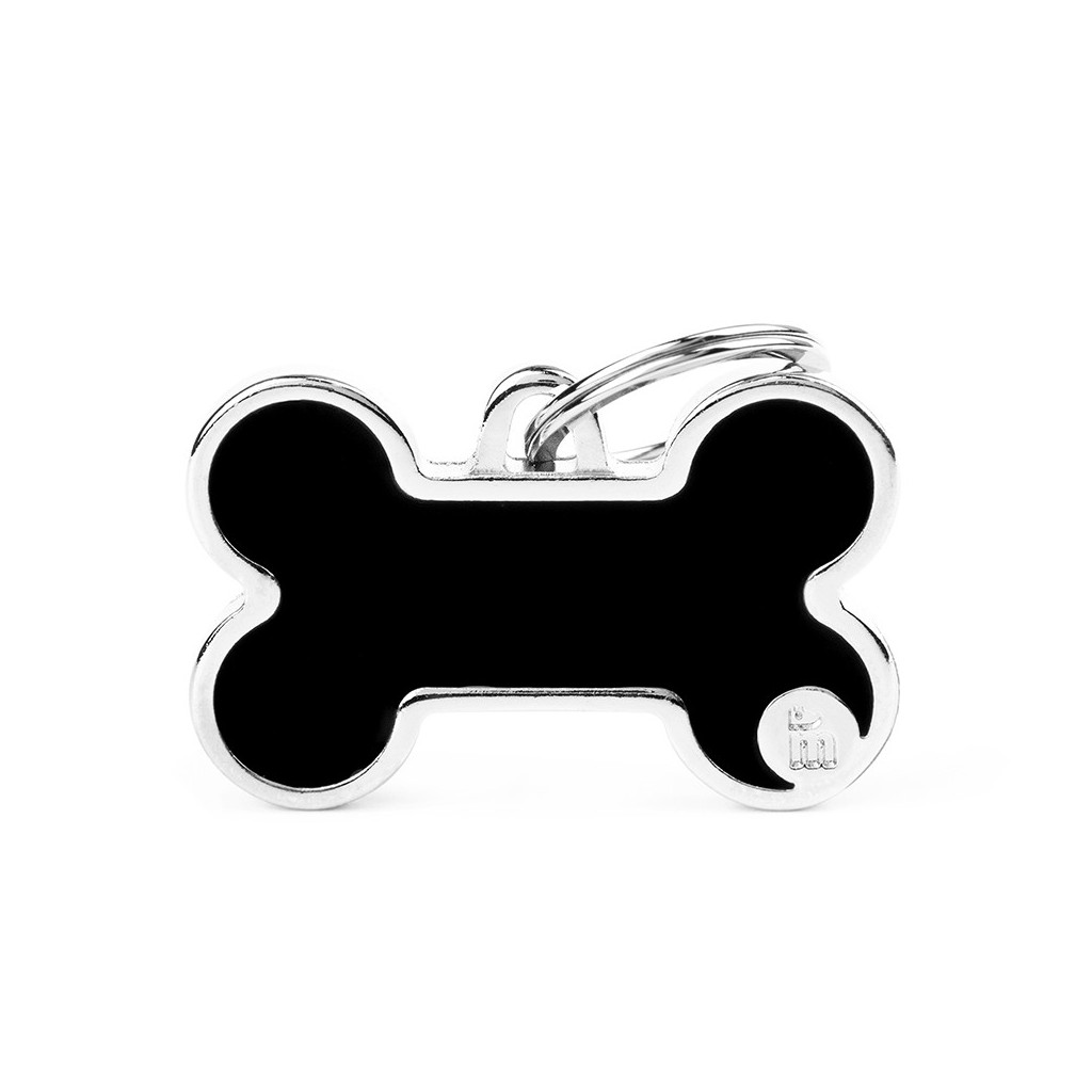 MyFamily Hundemarke Basic Handmade Großer Knochen Schwarz 38 x 24 mm MyFamily Hundemarke Basic Handmade Großer Knochen Schwarz 38 x 24 mm von MyFamily